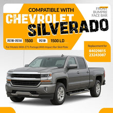 KUAFU Front Lower Bumper Valance 3PCS Panel Compatible with 2016-2018 Chevy Chevrolet Silverado 1500 2019 Silverado 1500 LD Replaces 84029815 Air Dam Spoiler w/Z71 Package & Skid Plate Plastic
