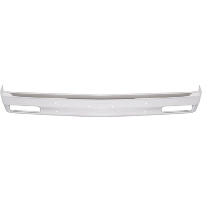 KUAFU Front Bumper Face Bar Compatible with 1982-1994 Chevy Chevrolet S10 Blazer GMC S15 Jimmy Sonoma W/License Plate W/O Impact Strip Holes Impact Bar Replacement for GM1002365 14033726
