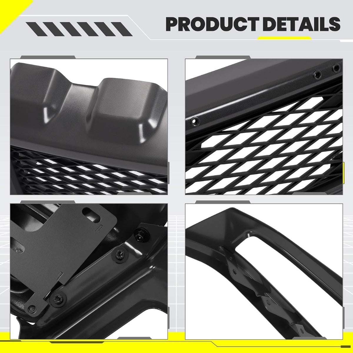 KUAFU Bumper Assembly W/Fog Light Holes Compatible with F150 Raptor Style
