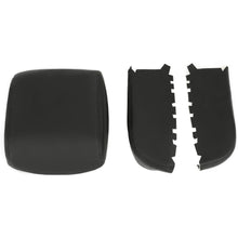 KUAFU Center Console & Front Door Armrest Cover Kit Compatible with 2009-2015 Honda Pilot Console Lid Cover Pad Replacement PVC Black