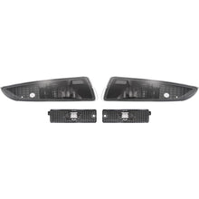 HECASA Turn Signal Light+Side Marker Light Compatible with 1993-2002 Chevrolet Chevy Camaro Driver Passenger Front Parking Signal Lamps & Rear Bumper Lamps Reflector Clear Lens + Black Housing