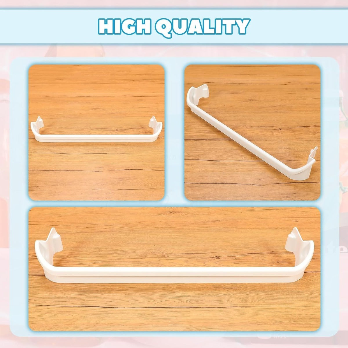 Kojem 240535101 AP3214801 Replacement Door Bar Rack Compatible with Frigidaire Gibson Kelvinator Westinghouse Refrigerator Door Shelf Top and Bottom Replace for PS735091 AH735091 EA735091
