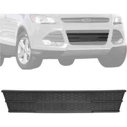 Front Lower Grille Compatible with 2013-2016 Ford Escape FO1036153 Bumper Radiator Hood Grill Black