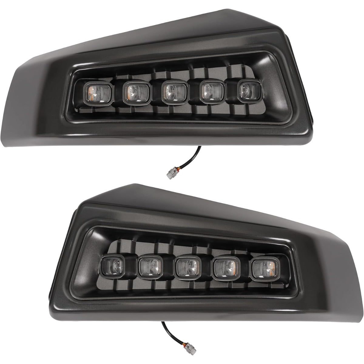Front Bumper W/LED Fog Lights Compatible with 2009 2010 2011 2012 2013 2014 Ford F150 Crew/Extended Cab Pickup 4-Door/Standard Cab Pickup 2-Door Except Raptor Model, Raptor Style Bumper 3 Pcs