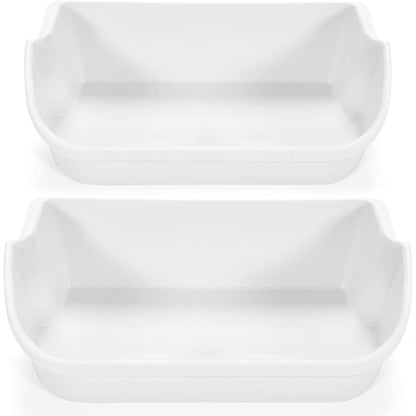 Kojem 240356401 Refrigerator Door Bin Shelf 2Pcs Compatible with Frigidaire Kenmore Refrigerator FFSS2614QS4A FFHS2611PFEA FFSS2614QE6A FFHS2622MSYA FFHS2611LBRA AP2116036 Replacement - White
