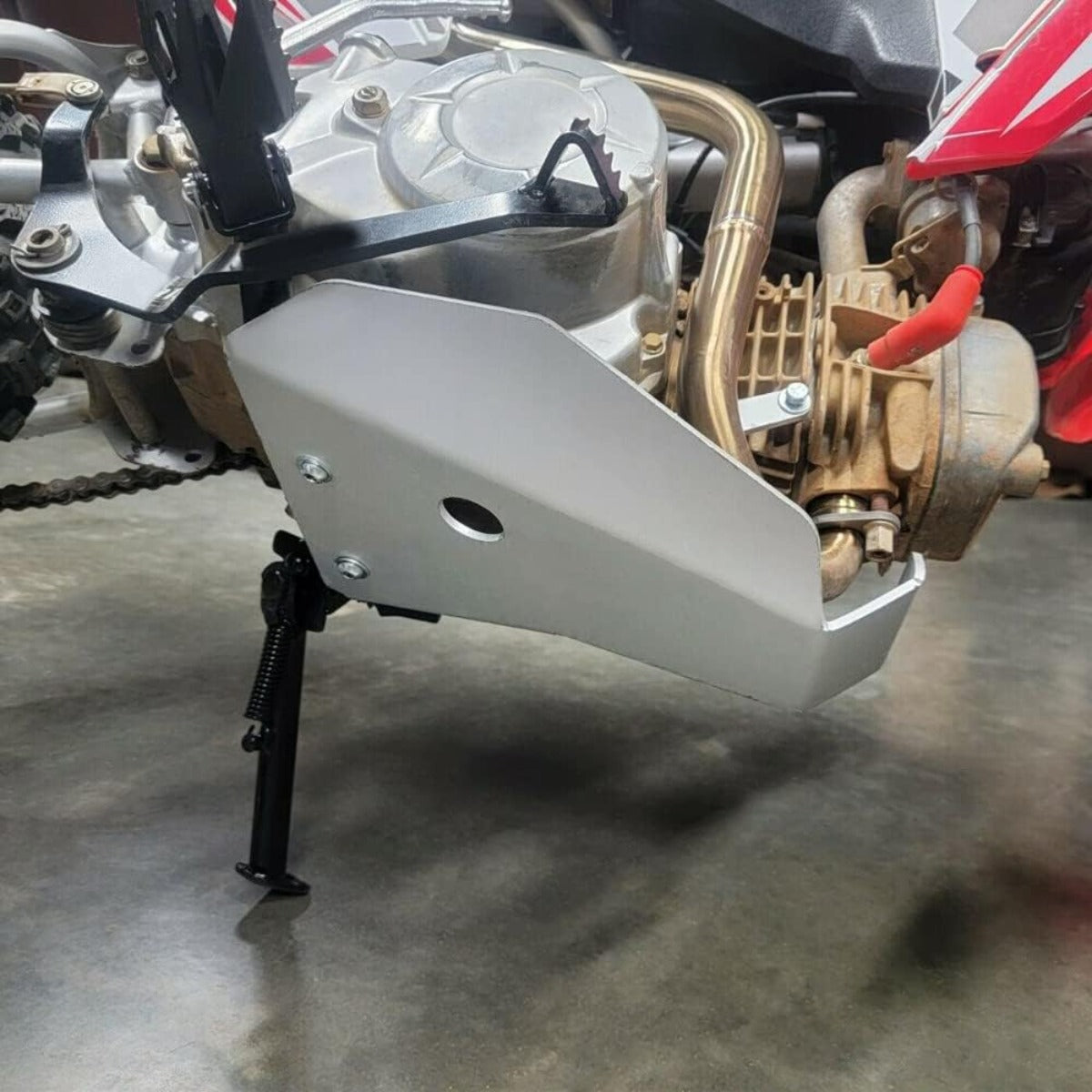 Aluminum Skid Plate Compatible With All 2013-2024 Honda CRF110 CRF110F Models