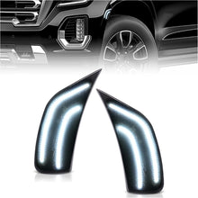 HECASA Front LED Side Marker Light Compatible with 2021-2024 GMC Yukon/Yukon XL/Yukon Denali Chevy Chevrolet Tahoe Cadillac Escalade/Escalade ESV 5th Suburban 12th Smoke Lens White Light