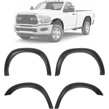 10Pcs Fender Flares Compatible with 2019-2025 Ram 2500 3500 | 22-23 Models w/o Lower Body Cladding Trim Plastic(PP) Wheel Arch Covers Textured Black
