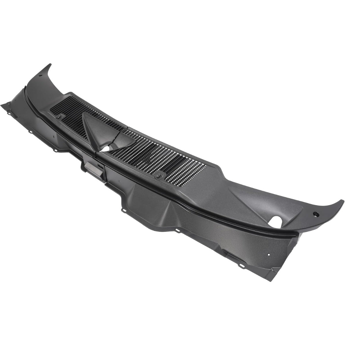KUAFU Windshield Wiper Cowl Panel Compatible with 2002-2008 Dodge Ram 1500/2003-2009 Ram 2500/2003-2010 Ram 3500 Replacement for 55056006AE Cowl Vent Grille Plastic(ABS) Unfinished Black