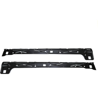 ALMULOO Pair Inner Rocker Panel Compatible with 1999-2018 Chevy Silverado & GMC Sierra Extended Cab Steel Electrophoresis Black Left + Right Side