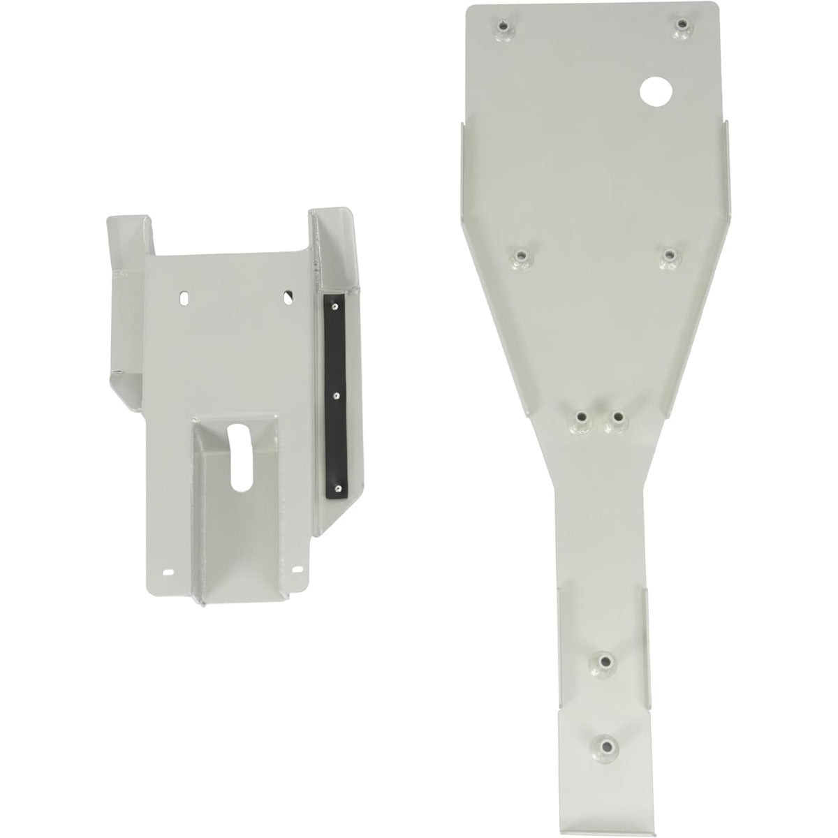 Full Chassis Skid Plate & Swing Arm Guard Compatible with 2001-2005 Yamaha Raptor 660/660R – Aluminum Underbody Protection, Silver Finish