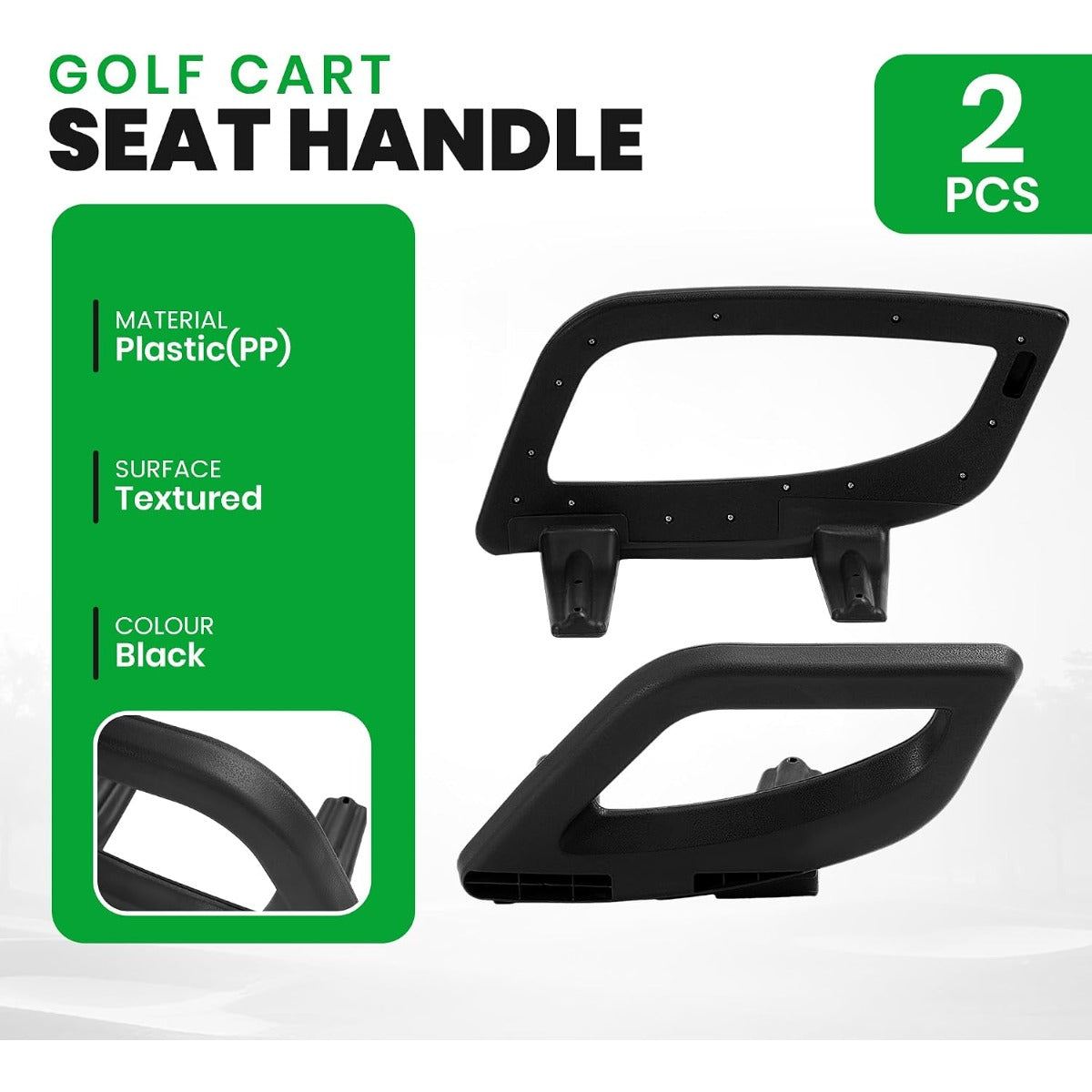 Golf Cart Seat Handle Compatible with Yamaha G29 Drive Arm Rest & Hip Restraint Set for Driver and Passenger Replacement for JW1-K8362-00/JW1-K8361-00