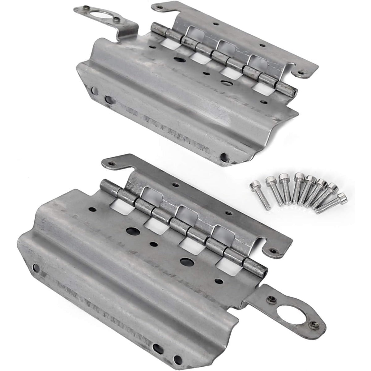 ECOTRIC Hard Saddlebag Hardware Latch Kit Compatible with 2014-2024 Harley Touring Road King Street Glide Electra Glide Ultra-Classic FLT FLHT Chrome Latch Covers Lever Reflectors Locks Lids