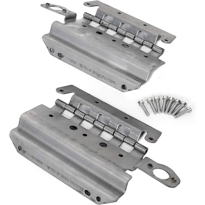 ECOTRIC Hard Saddlebag Hardware Latch Kit Compatible with 2014-2024 Harley Touring Road King Street Glide Electra Glide Ultra-Classic FLT FLHT Chrome Latch Covers Lever Reflectors Locks Lids