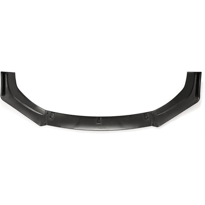 Kojem 3Pcs Front Bumper Lip Compatible with 2016-2021 Honda Civic 10th 4DR Sedan Under Chin Spoiler Plastic (Gloss Black)