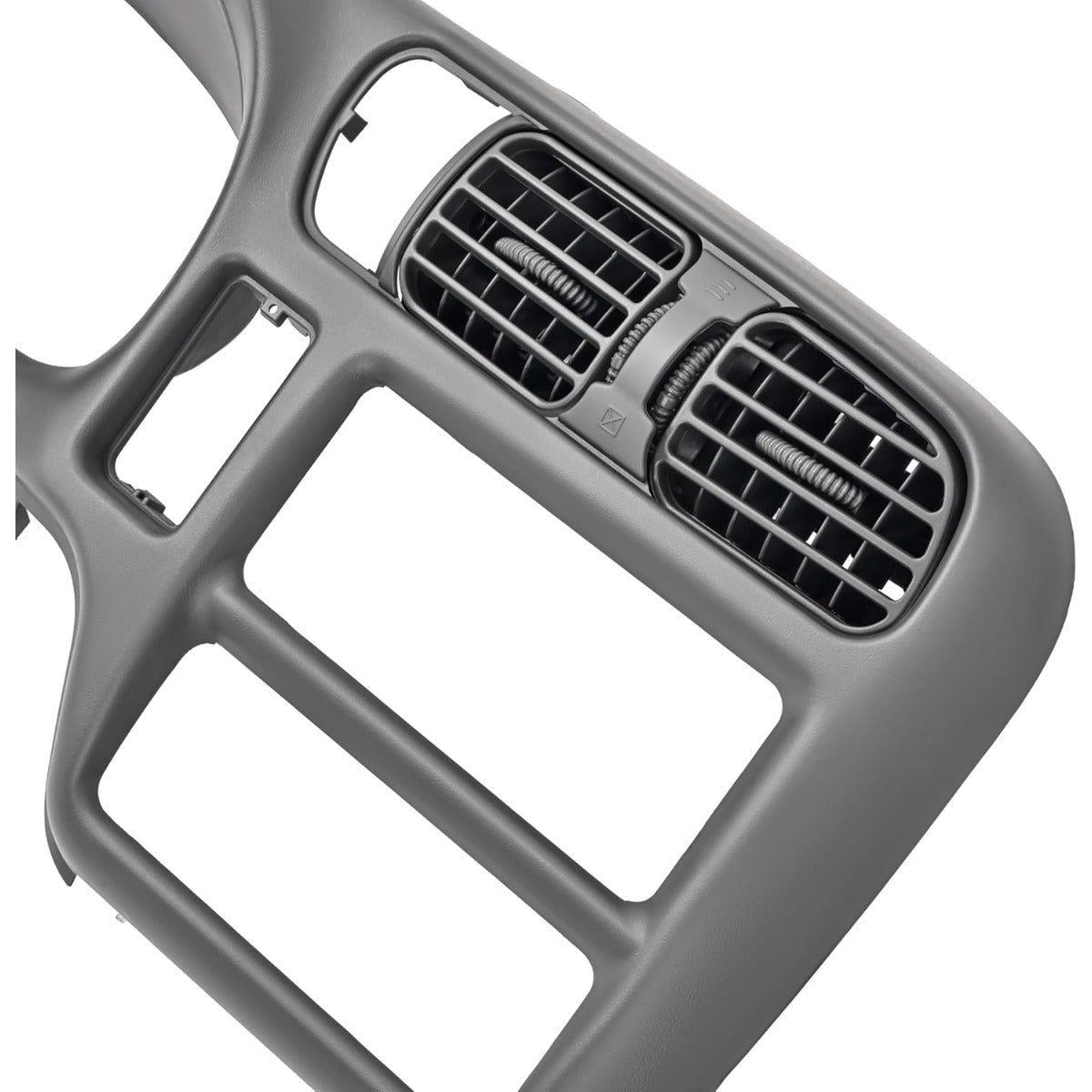 Dash Trim Bezel Compatible with 1998-2004 Chevy Chevrolet S10 Blazer GMC Jimmy Paint ABS Plastic Light Gray Single Din Only