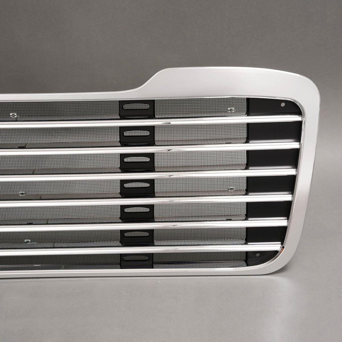 Front Grille Compatible with 2002-2022 Freightliner M2 Business Class 100 106 112 1714787000 A1714787001 Bumper Grill w/Bug Screen Chrome+Painted