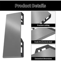 Load image into Gallery viewer, HECASA 1/2&quot; Skid Steer Attachment Quick Tach Mount Plate Loader Compatible with Kubota and Bobcat Skid Steers and Tractors
