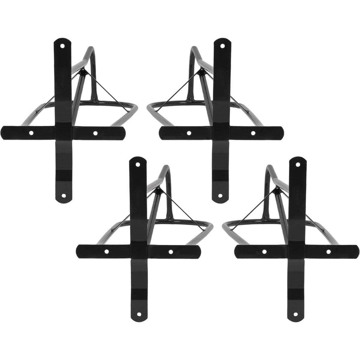 4Pcs Saddle Rack Wall Mounted 22.3 x 11.1 x 8.6 Inch for Horse | Enthusiast, Heavy-Duty Saddle Rack Stand for English and Western Style Saddle Pad Rack, Horse Tack Storage