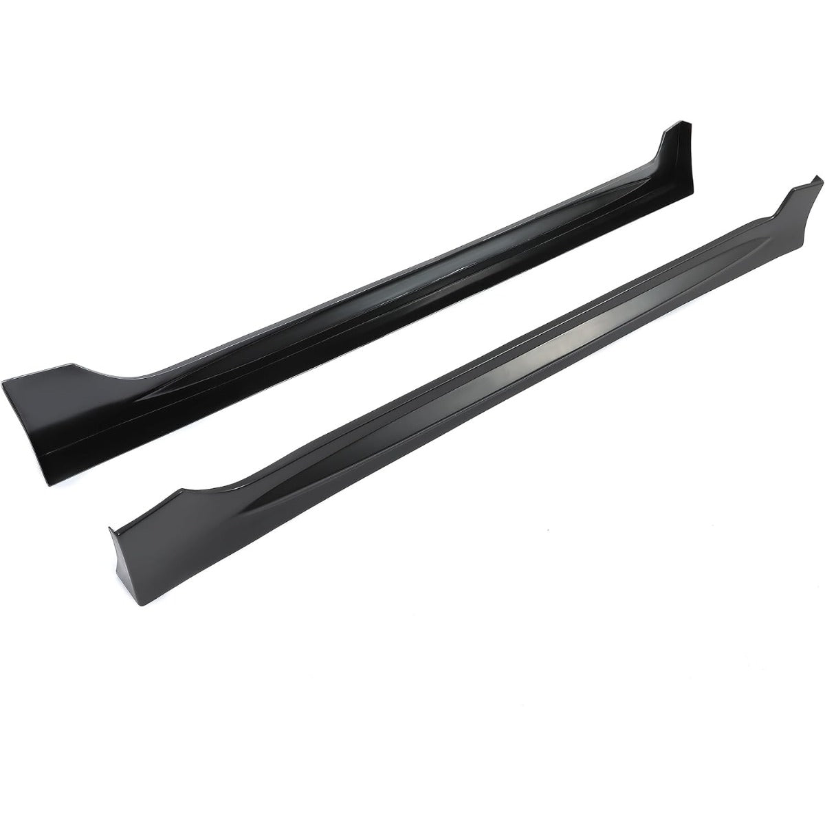 Side Skirts Extension Replacement Compatible with 2006-2011 Honda Civic 4 Door Sedan Black Bottom Side Line Rocker Panels Guard Body Kit RR Style