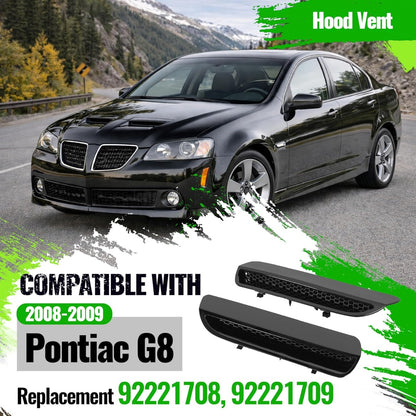 Hood Scoop Vent Compatible with 2008-2009 Pontiac G8