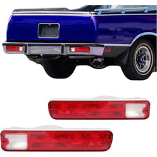 KUAFU Tail Light Lamp Compatible with 1979-1987 Chevy Chevrolet El Camino Malibu GMC Caballero Station Wagon Taillight Driver Side & Passenger Side - Red Lens