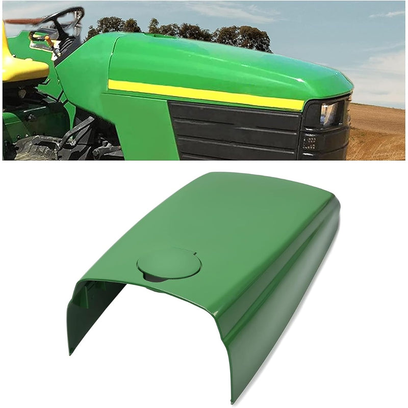 Tractor Hood Compatible with Lawn Mower John Deere 4500 4510 4600 4610 4700 4710 with Fuel Door Kit Replacement for LVU12063