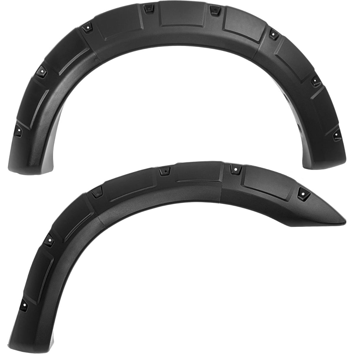 4Pcs Fender Flares Compatible with 1993-2011 Ford Ranger Exclude FX4 Submodels, 3Pieces Per Fender Flares Plastic(PP&TD20) Textured Black