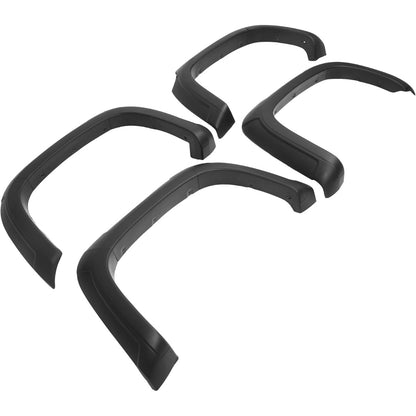 Fender Flare Compatible with 2015-2021 Chevy Chevrolet Colorado | 5.1' bed/Short Beds Model Only Front & Rear 4Pcs Wheel Arch Cover Protector Set Plastic(PP) Textured Black