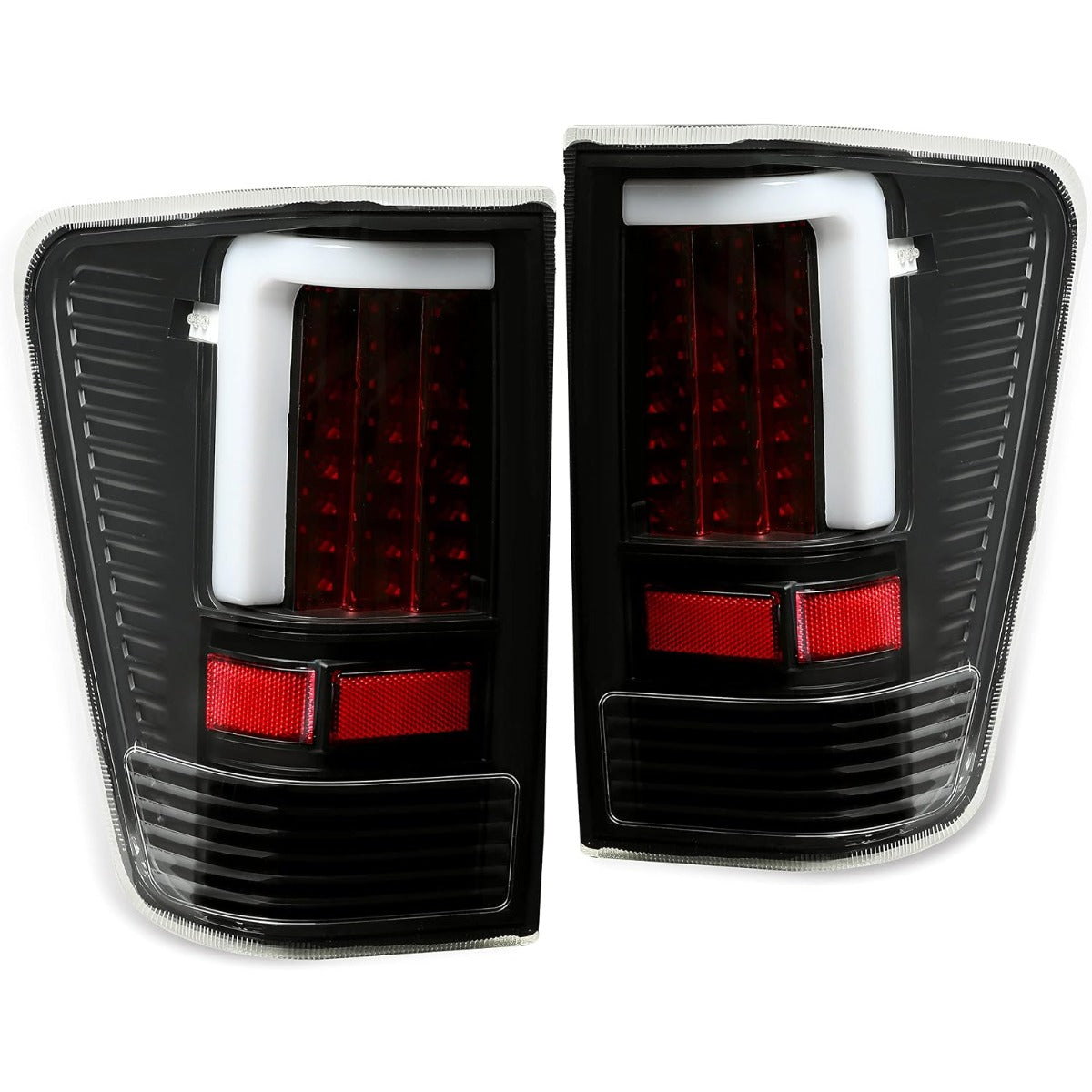 ALMULOO 2PC Tail Lights LED Compatible with 2004-2015 Nissan Titan