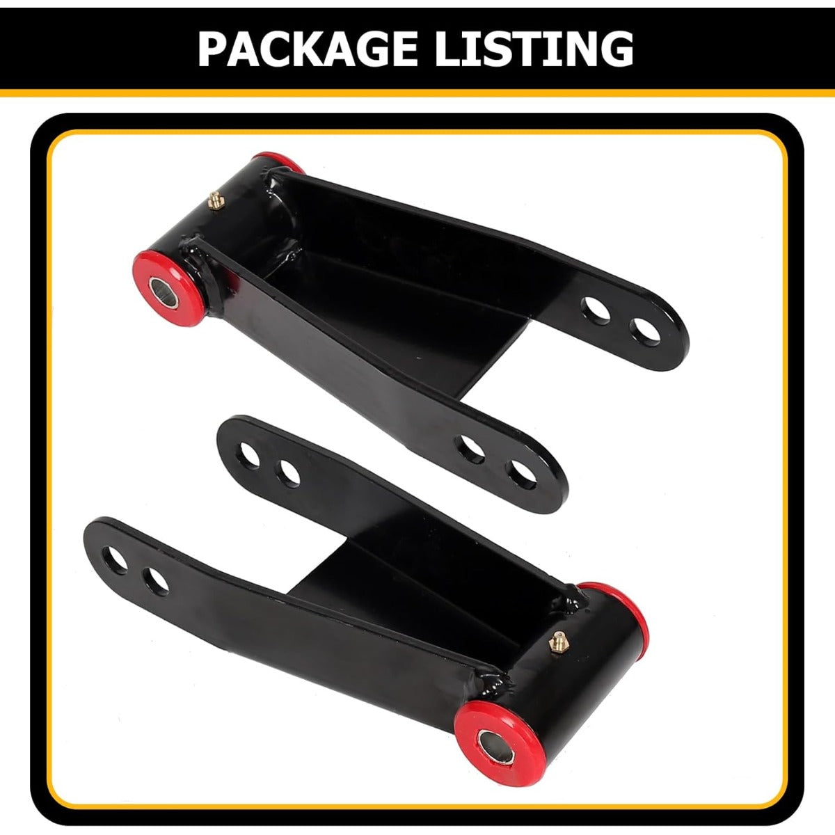 2-3 inch Rear Drop Lowering Leveling Shackles Compatible with Ford F150 2004-2014 2WD 4WD Adjustable