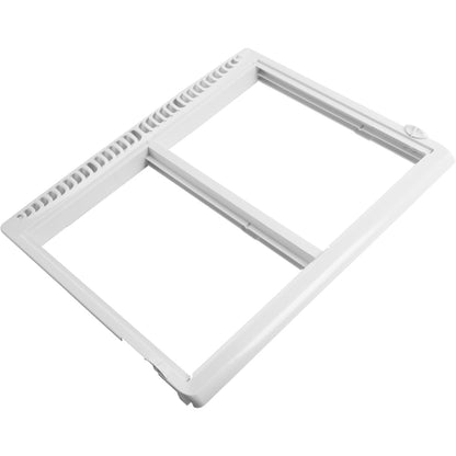 KUAFU 240364790 AP4393266 240364718 Replacement Refrigerator Crisper Shelf Frame Pan W/O Glass Cover Compatible with Electrolux Frigidaire Refrigerator Replace for 240364729 Drawer Cover White