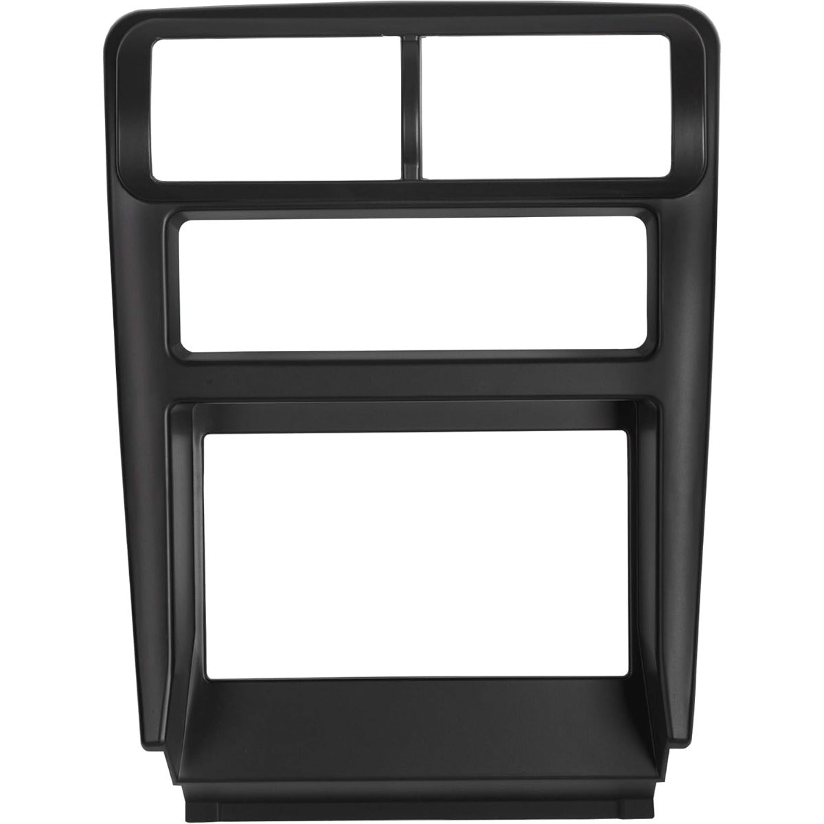 Double Din Install Bezel Kit Compatible with 1994-2002 Ford Mustang Plastic Black Interior Car Radio Stereo 2 Din Dash Kit Fit Base Model Only (No Lower Buttons)