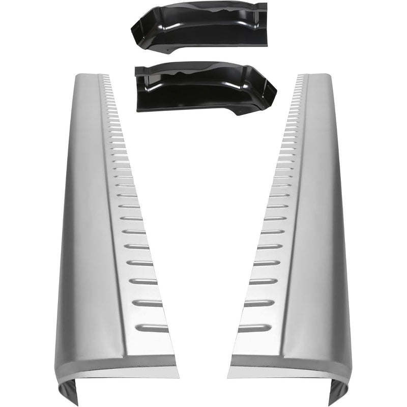 Rocker Panels and Cab Corners Compatible with 1999-2007 Chevy Silverado GMC Sierra 4 Door Extended Cab Trucks Lower Slip-On Metal 2 Packages LYAM-299-1+LYAM-299-2