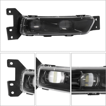 HECASA LED Fog Light Passenger Side Compatible with 2014-2023 Dodge Durango 2017-2022 Jeep Grand Cherokee Replacement for CH2593159 68275510AC Front Bumper Fog Lamp Clear Lens Right