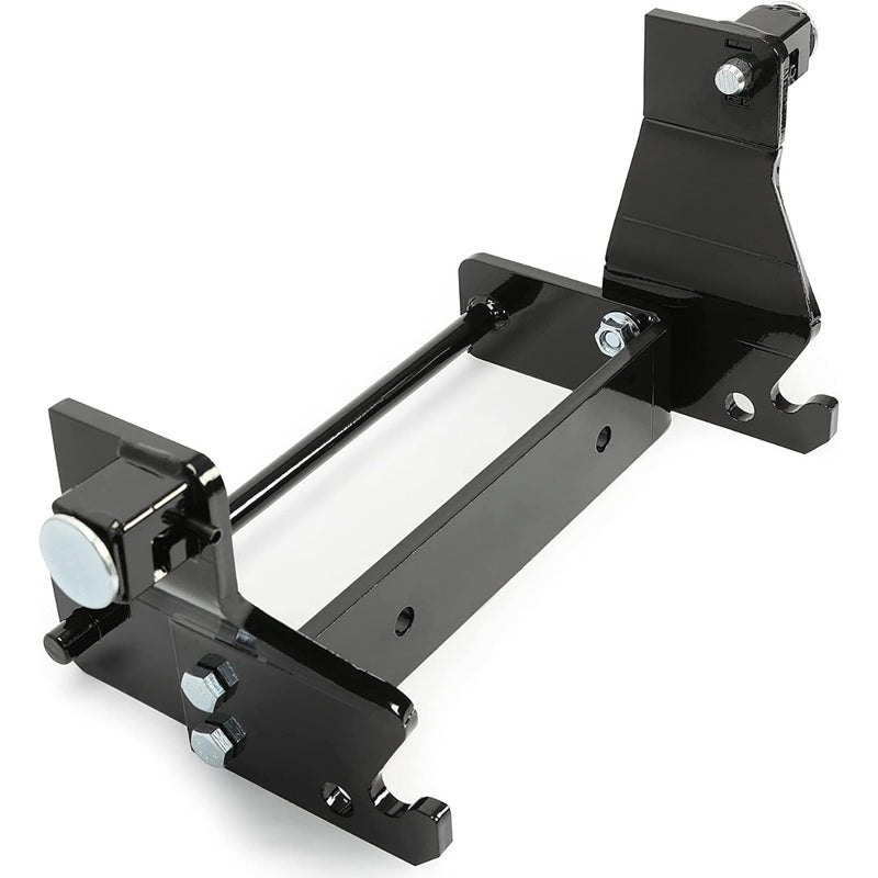 HECASA Front Frame Extension Compatible with John Deere 430 Diesel Garden Tractor Attachment Mounting Adapter Bracket Steel Black BM16360 Snowblower Snow Blade Heavy Duty Bucket Bracket