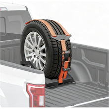 Adjustable Bed Mount Spare Tire Carrier Compatible with 2004-2024 Ford F-150 GMC Sierra 1500 Chevrolet Silverado 1500 Toyota Tacoma Nissan Titan Ram 1500 Pickup Trucks Fits Tires 33" to 40"