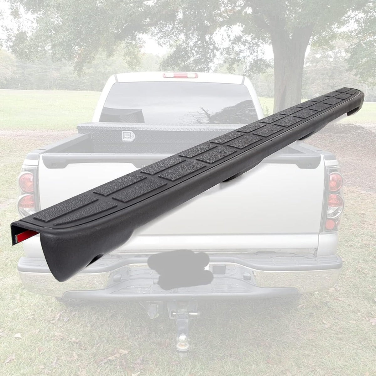 Tailgate Spoiler Cap Cover Compatible with 1999-2007 Chevy Silverado GMC Sierra Replacement for 15932249 GM1909101 Molding Top Protector Textured Black