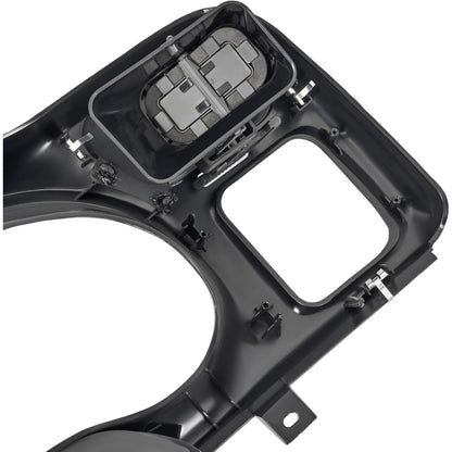 Dash Trim Bezel Compatible with 1998-2004 Chevy Chevrolet S10 Blazer GMC Jimmy Paint ABS Plastic Light Gray Single Din Only