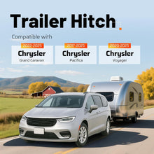 Class 3 Trailer Hitch, 2 Inch Receiver Compatible with 2022-2025 Chrysler Grand Caravan 2017-2025 Chrysler Pacifica 2020-2025 Voyager Trailer Hitch Receiver