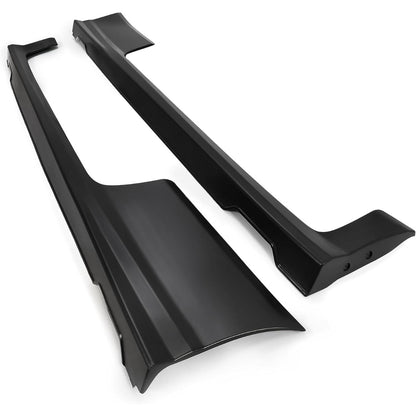 2Pcs Side Skirts Compatible with 2006-2011 Honda Civic Coupe 2-Door Rocker Panels Extension Body Kit PP Plastic Black