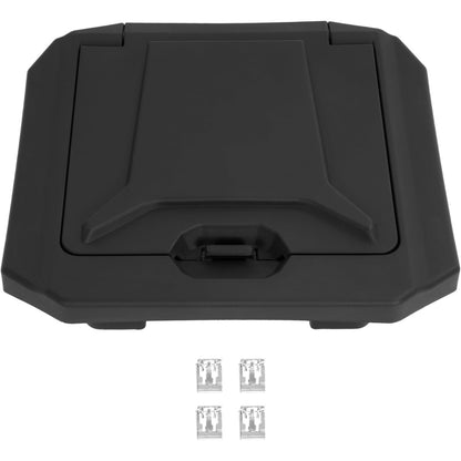Center Console Dash Storage Box Compatible with 2020-2024 Polaris RZR PRO XP / XP4 / Turbo R/R 4 / Pro R Black Center Compartment Storage Bin Textured