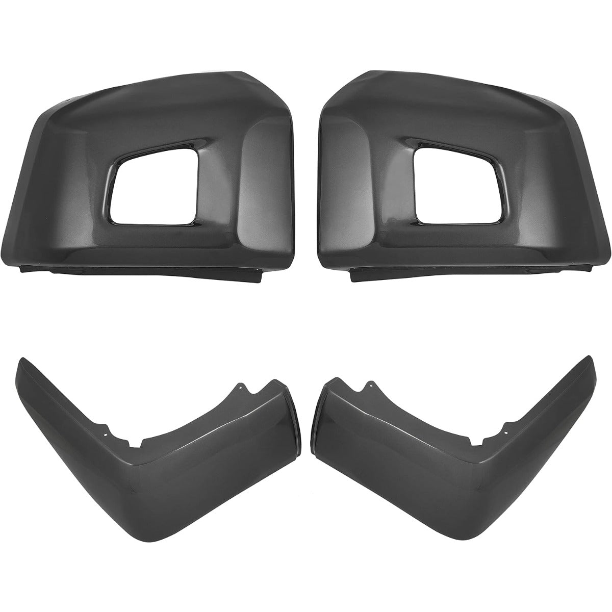 KUAFU Front & Rear Bumper End Caps Compatible with 2014-2021 Tundra