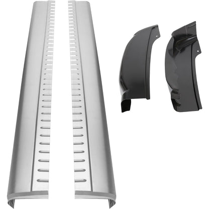 Rocker Panels and Cab Corners Compatible with 1999-2007 Chevy Silverado GMC Sierra 4 Door Extended Cab Trucks Lower Slip-On Metal 2 Packages LYAM-299-1+LYAM-299-2