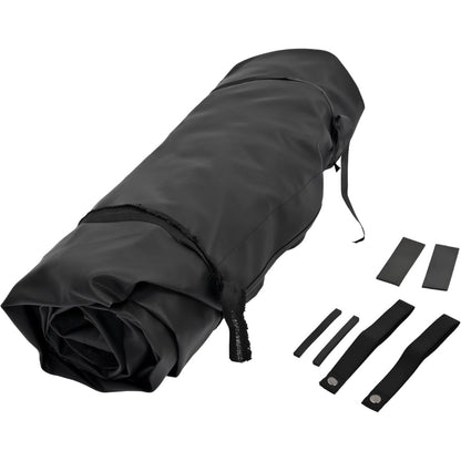 Replacement Soft Top  for  2010-2018 Jeep Wrangler JK 2-Door with Removable Side and Tinted Window, Black Premium Sailcloth Vinyl Soft Roof Cover