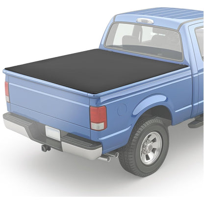 6.5 FT Truck Bed Tonneau Cover Compatible with 1997-2003 Ford F-150 F150 2004 Heritage Soft Roll-Up 79" Aluminum Powder Coated Black Fits Fleetside/Styleside Models Only