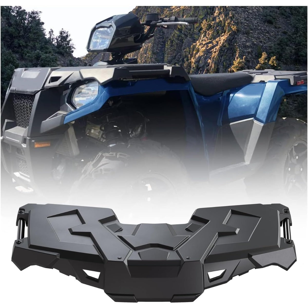 Front Storage Rack Compatible with 2014-2021 Polaris Sportsman 450 570 SP X2 ETX / 2015 Hawkeye 325 2X4 / 2017 Farmhand HD 450 2x4 Front Cover Rack Replacement 2636440-070 LYPS-008S