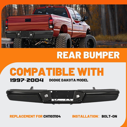 KUAFU Bumper Compatible with 1997-2004 Dakota Model Step Bumper