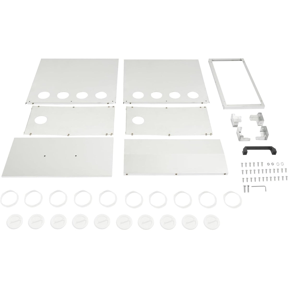 Automatic 10-Port Chicken Feeder, No Waste Poultry Feeder with Lid