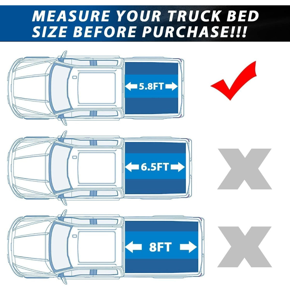 Soft Roll-Up 5.8ft Tonneau Cover Compatible with 2007-2025 Chevrolet Chevy Silverado 1500 GMC Sierra 1500 Fleetside Styleside, Trunk Bed Cover Black
